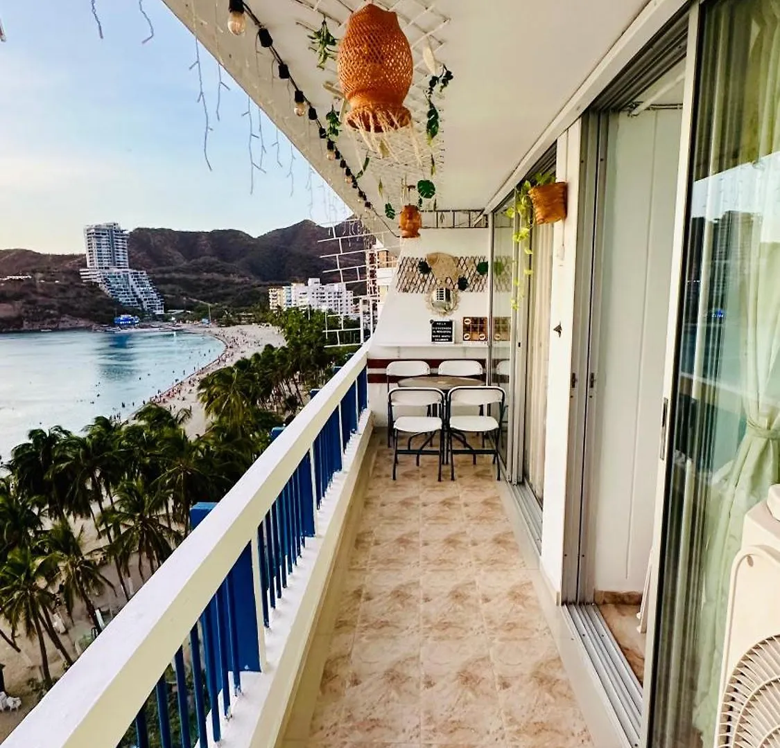 Aptartamentos Tematicos Con Balcon Panoramico Frente A La Playa Santa Marta