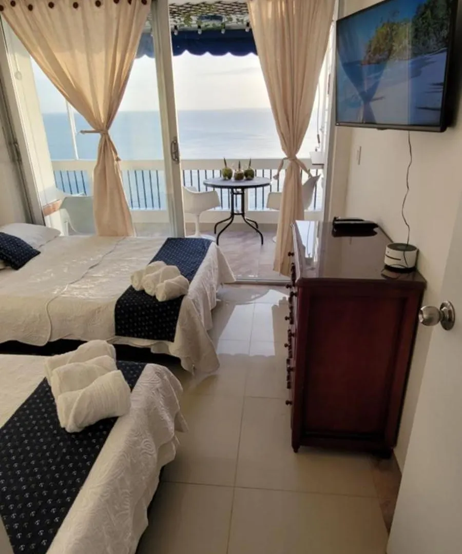 Aptartamentos Tematicos Con Balcon Panoramico Frente A La Playa Santa Marta  Appartement